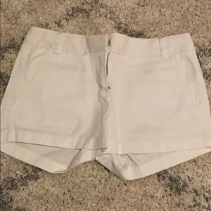 J Crew White Chino Shorts
